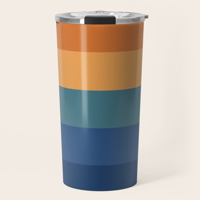 70's Retro Sunset Travel Mug Gallery Image 1