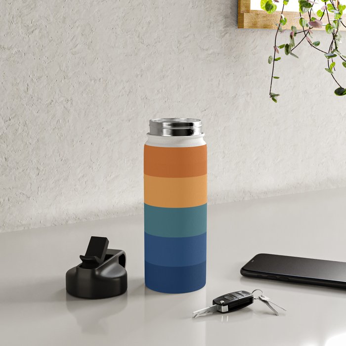 70's Retro Sunset Water Bottle Gallery Image 4
