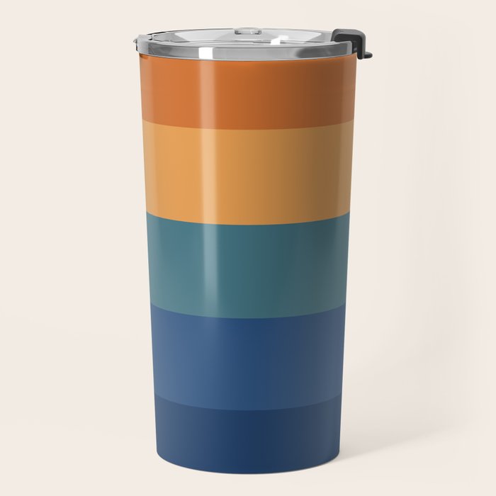 70's Retro Sunset Travel Mug Gallery Image 2