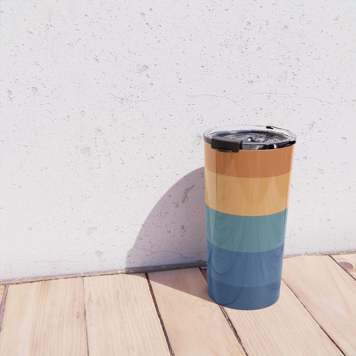 70's Retro Sunset Travel Mug Gallery Image 4