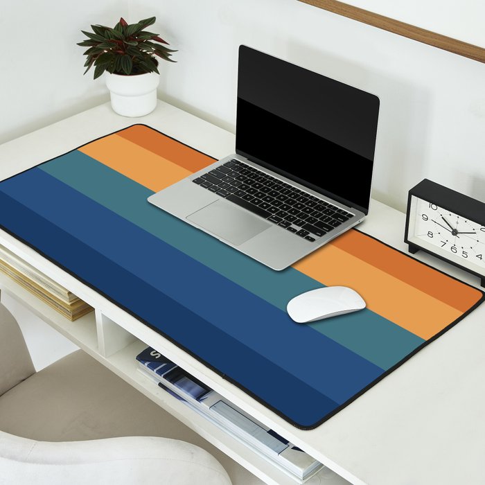 70's Retro Sunset Desk Mat Gallery Image 2