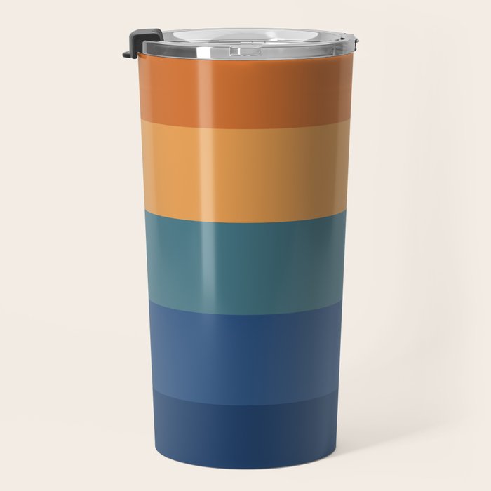 70's Retro Sunset Travel Mug Gallery Image 3