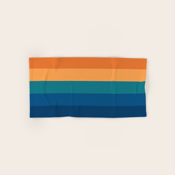 70's Retro Sunset Bath Towel Gallery Image 1