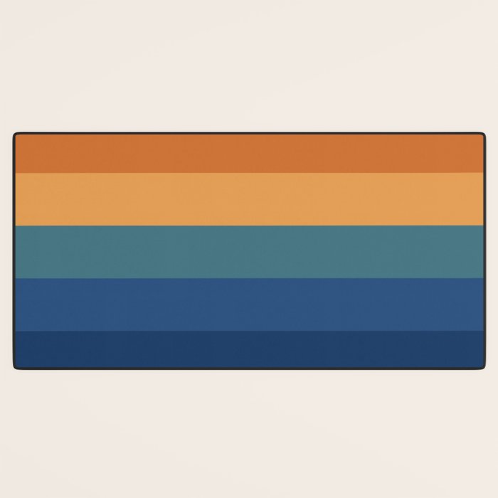 70's Retro Sunset Desk Mat Gallery Image 3