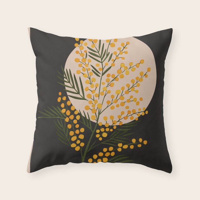 The Mimosa 1 Throw Pillow Gallery Image 6