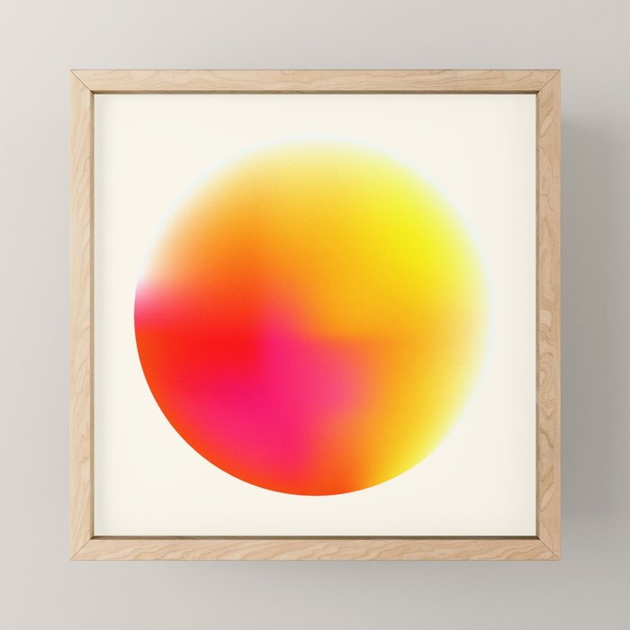 Bold Minimalism - Abstract Sphere Mini Art Print Gallery Image 1