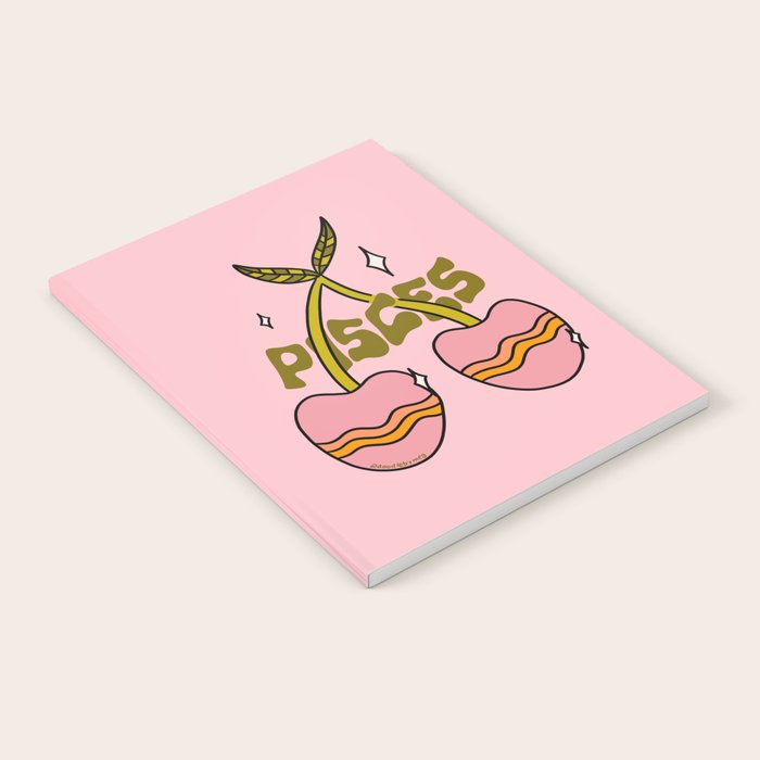 Pisces Cherries Notebook Gallery Image 1
