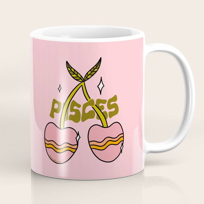 Pisces Cherries Coffee Mug Gallery Image 1