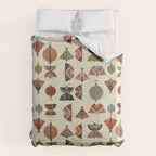 moths retro geo fall abstract Duvet Cover Gallery Image 6
