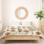 moths retro geo fall abstract Duvet Cover Gallery Image 3
