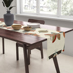 moths retro geo fall abstract Table Runner Gallery Image 2