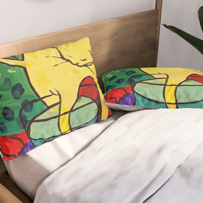 Cat with Red Fish- Henri Matisse Pillow Sham Gallery Image 2