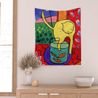 Cat with Red Fish- Henri Matisse Wall Tapestry Gallery Image 2