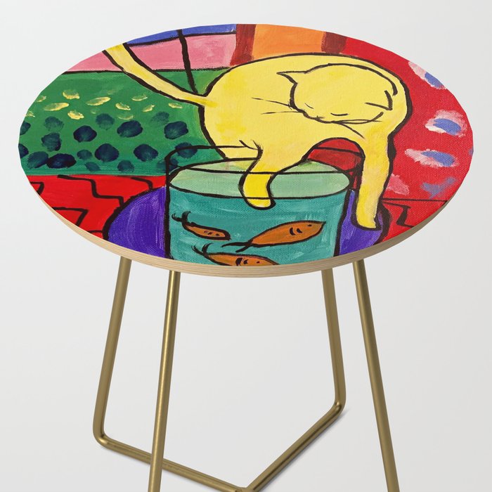 Cat with Red Fish- Henri Matisse Side Table Gallery Image 2