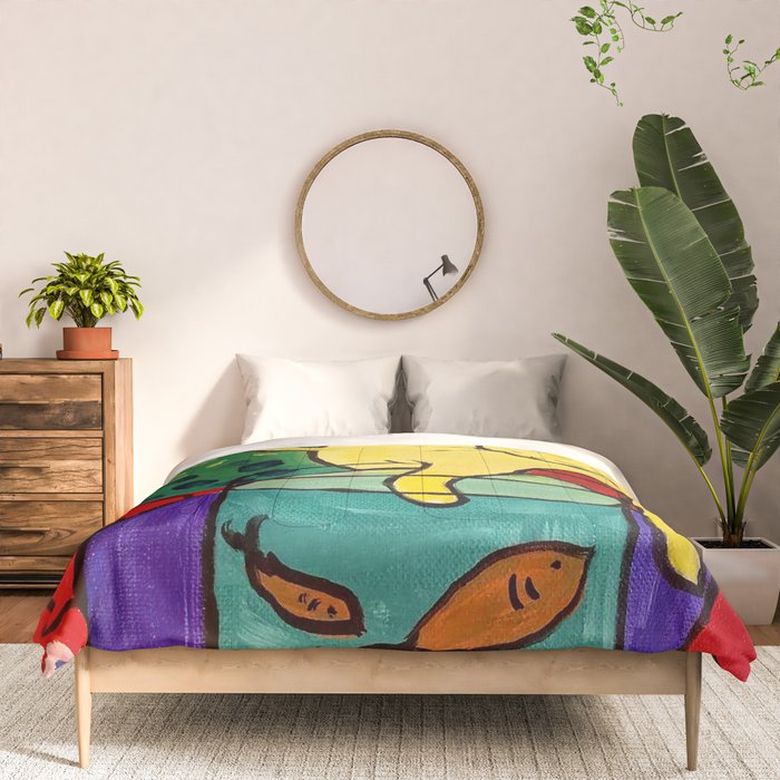 Cat with Red Fish- Henri Matisse Comforter Gallery Image 3