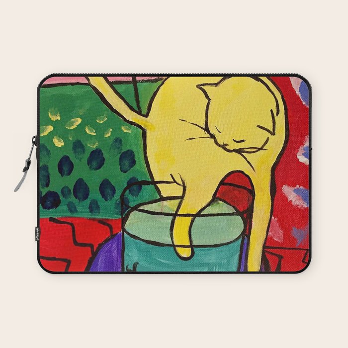 Cat with Red Fish- Henri Matisse Laptop Sleeve Gallery Image 1