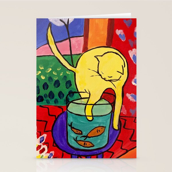 Cat with Red Fish- Henri Matisse Stationery Card Gallery Image 1