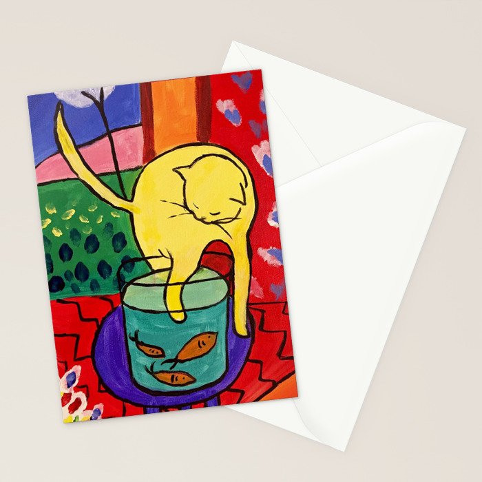 Cat with Red Fish- Henri Matisse Stationery Card Gallery Image 2