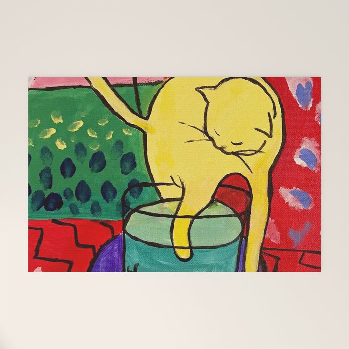 Cat with Red Fish- Henri Matisse Welcome Mat Gallery Image 1