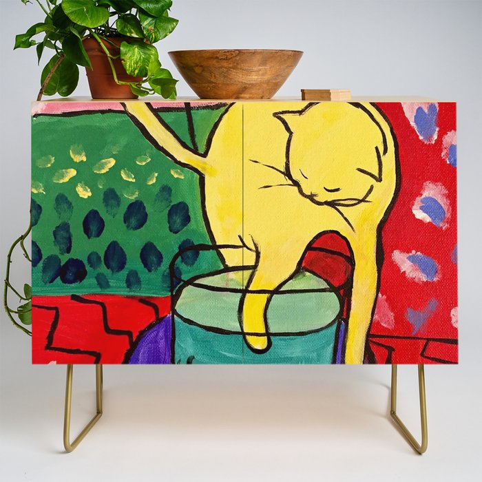 Cat with Red Fish- Henri Matisse Credenza Gallery Image 1