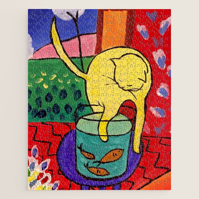 Cat with Red Fish- Henri Matisse Jigsaw Puzzle Gallery Image 1