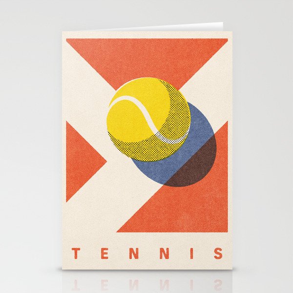 BALLS - Tennis - Clay Court - Summer Games Stationery Card Gallery Image 2