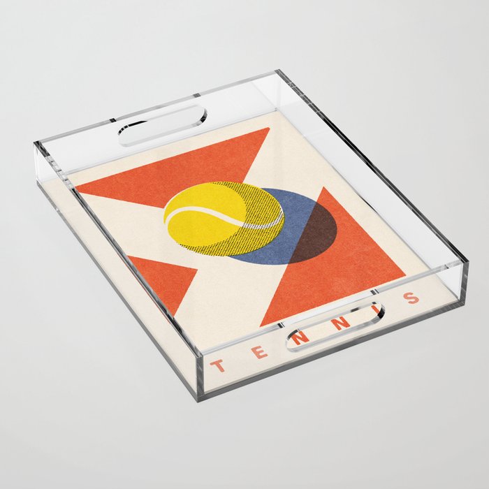 BALLS - Tennis - Clay Court - Summer Games Acrylic Tray Gallery Image 1