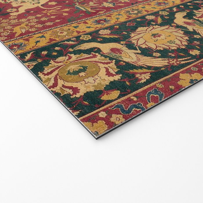 Antique Animal Jungle Persian Oriental Rug Welcome Mat Gallery Image 2
