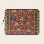 Antique Animal Jungle Persian Oriental Rug Laptop Sleeve Gallery Image 1