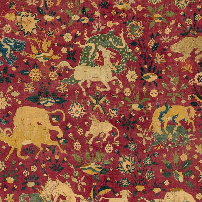 Antique Animal Jungle Persian Oriental Rug Coffee Mug Gallery Image 2