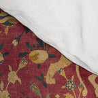 Antique Animal Jungle Persian Oriental Rug Comforter Gallery Image 4