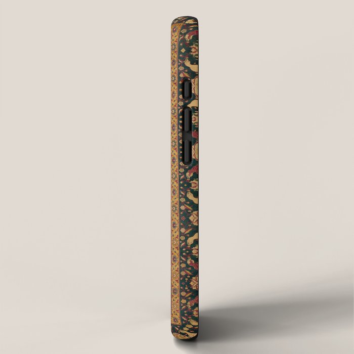 Antique Animal Jungle Persian Oriental Rug iPhone Case Gallery Image 2