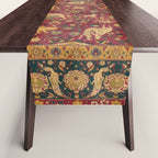 Antique Animal Jungle Persian Oriental Rug Table Runner Gallery Image 1
