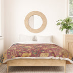 Antique Animal Jungle Persian Oriental Rug Duvet Cover Gallery Image 3