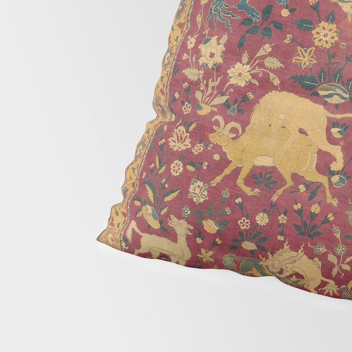 Antique Animal Jungle Persian Oriental Rug Pillow Sham Gallery Image 4