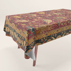 Antique Animal Jungle Persian Oriental Rug Tablecloth Gallery Image 1
