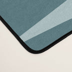 Mid Century Modern Atomic Starbursts Teal Celadon Small Pattern Desk Mat Gallery Image 4