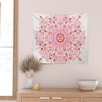 Moroccan Mandala - Valentine Palette Wall Tapestry Gallery Image 2