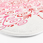 Moroccan Mandala - Valentine Palette Bath Mat Gallery Image 3