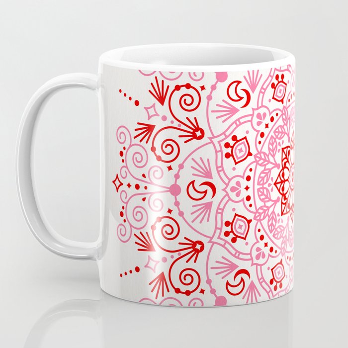 Moroccan Mandala - Valentine Palette Coffee Mug Gallery Image 3