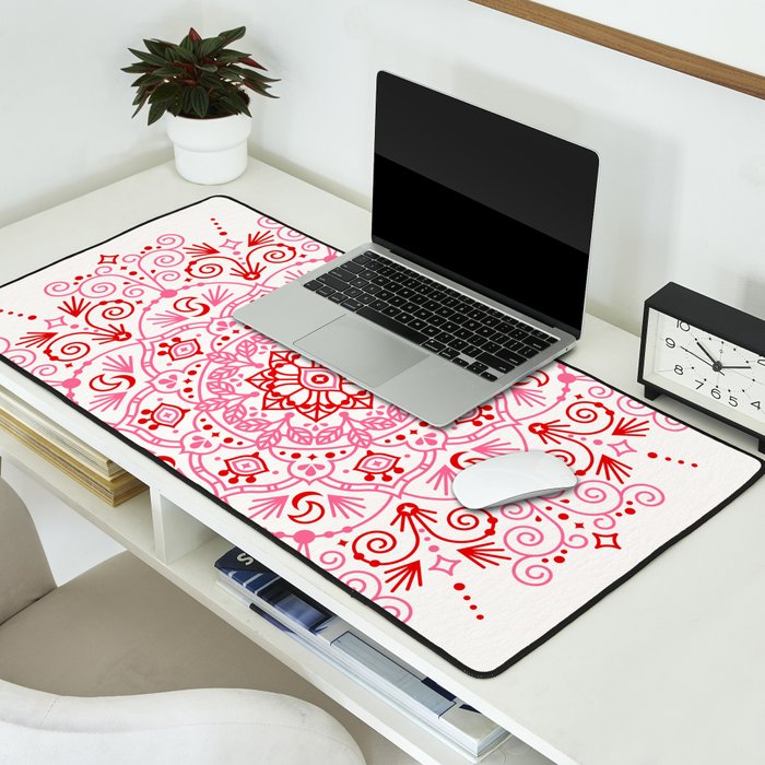 Moroccan Mandala - Valentine Palette Desk Mat Gallery Image 2