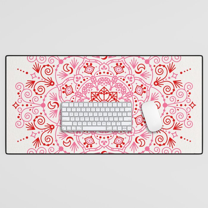 Moroccan Mandala - Valentine Palette Desk Mat Gallery Image 1
