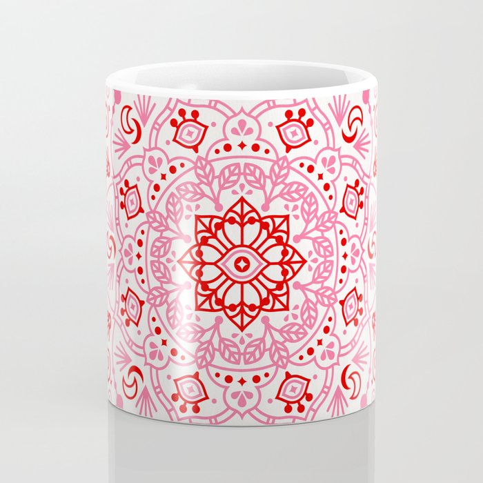 Moroccan Mandala - Valentine Palette Coffee Mug Gallery Image 4