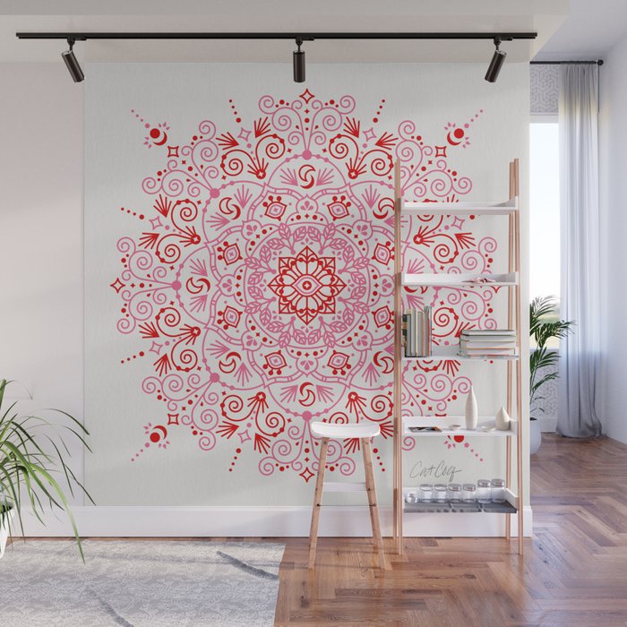 Moroccan Mandala - Valentine Palette Wall Mural Gallery Image 1