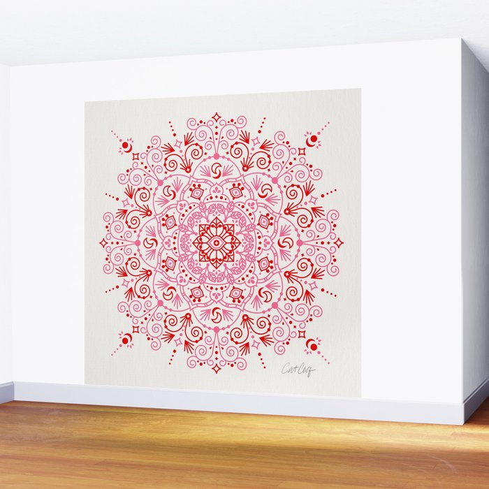 Moroccan Mandala - Valentine Palette Wall Mural Gallery Image 2