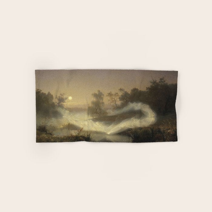 Dancing Fairies - August Malmström  Bath Towel Gallery Image 1