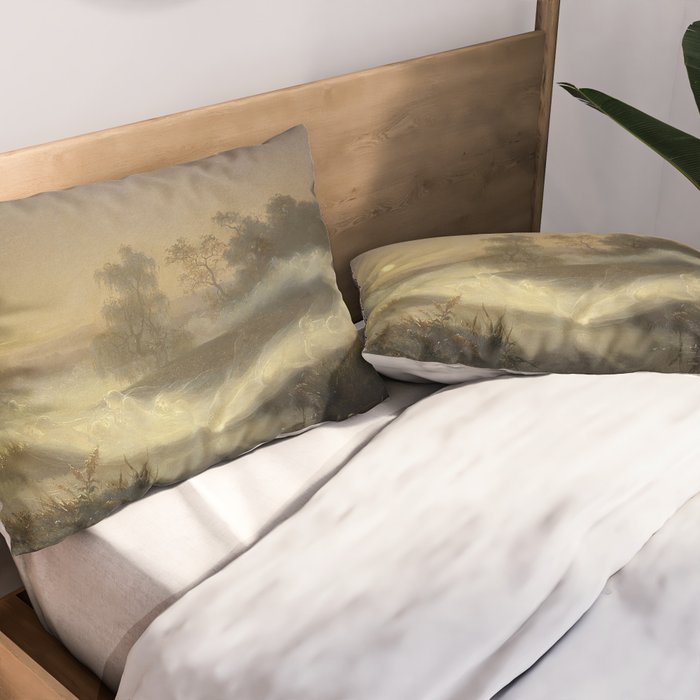 Dancing Fairies - August Malmström  Pillow Sham Gallery Image 2
