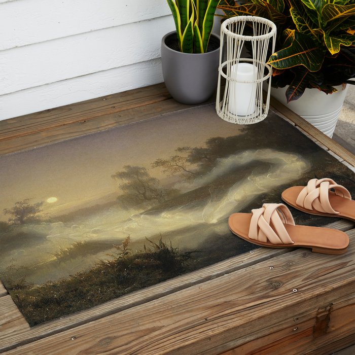 Dancing Fairies - August Malmström  Outdoor Rug Gallery Image 2