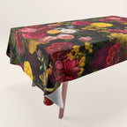 Dutch Vintage Midnight Flower Garden Tablecloth Gallery Image 1