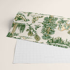 Sequoia National Park California Vintage Travel Art Pattern Wrapping Paper Gallery Image 2
